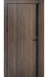 QDOORS Авангард Галант AK дуб табак // белая эмаль + зеркало + белая рама