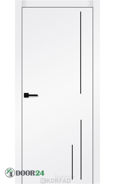 Animas RAL 9003 біла емаль фарбовані глухі молдинг чорний