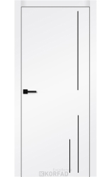 Animas RAL 9003 белая эмаль крашенные глухая молдинг черный