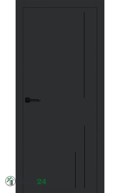 Animas RAL 7016 антрацит фарбовані глухі молдинг чорний