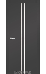 ALP-02 Super PET антрацит глухая молдинг алюминий