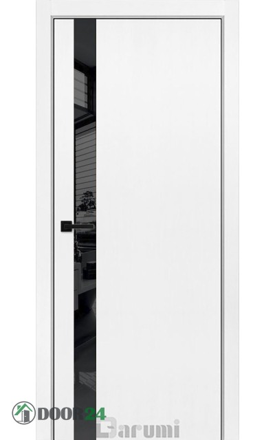 Plato Line PTL-04 белый матовый глухая стекло черное