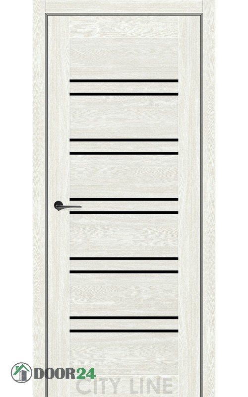 Terenza дуб ангора скло чорне