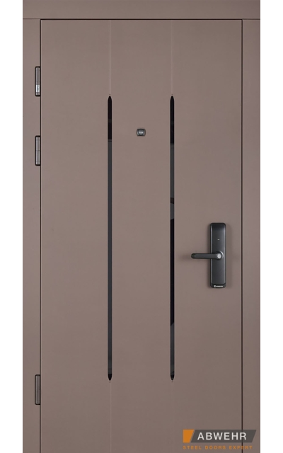 ABWEHR Megapolis 549 Mira смарт-замок smokey soft // ваніль + дзеркало