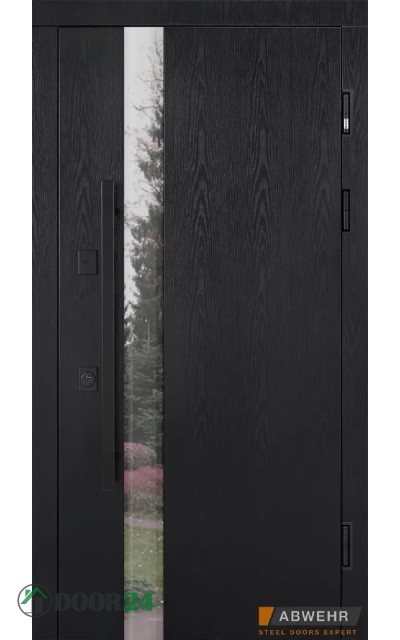 ABWEHR Termix 536 Carat склопакет терморозрив ручка-рейлінг Lampre black wood // білий + біла рама