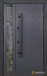 ABWEHR Bionica 2 Mottura LP0 Desire Glass 1200 полуторные стеклопакет терморазрыв ручка-рейлинг Lampre антрацит // белый супермат + белая рама (декор на выбор)
