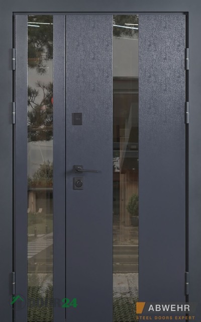 ABWEHR Bionica 2 Mottura LP5 Queen 1200 полуторні склопакет терморозрив Lampre антрацит // антрацит (декор на вибір)