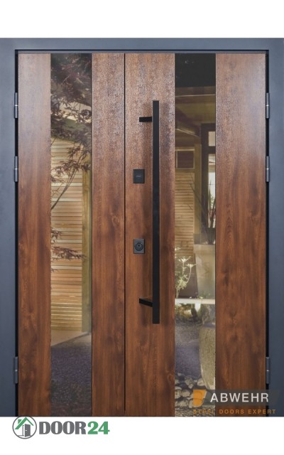 ABWEHR Bionica 2 Mottura LP5 Queen King Size 1200+ подвійні склопакет терморозрив ручка-рейлінг Lampre дуб темний // білий + біла рама (декор на вибір)