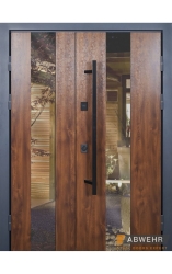 ABWEHR Bionica 2 Mottura LP5 Queen King Size 1200+ двойные стеклопакет терморазрыв ручка-рейлинг Lampre дуб темный // белый + белая рама (декор на выбор)