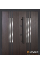 ABWEHR Bionica 2 Mottura LP6 Revolution King Size 1200+ двойные стеклопакет терморазрыв ручка-рейлинг Lampre венге темный // белый + белая рама (декор на выбор)