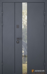 ABWEHR Defender 506 Nordi Glass 1200 полуторні склопакет терморозрив RAL 7021T // антрацит
