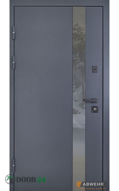 ABWEHR Defender 506 Nordi Glass склопакет терморозрив RAL 7021T // білий