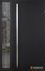 ABWEHR Frame 0 Simpli нестандартні фрамуга склопакет терморозрив ручка-рейлінг RAL 9017 // антрацит (декор на вибір)