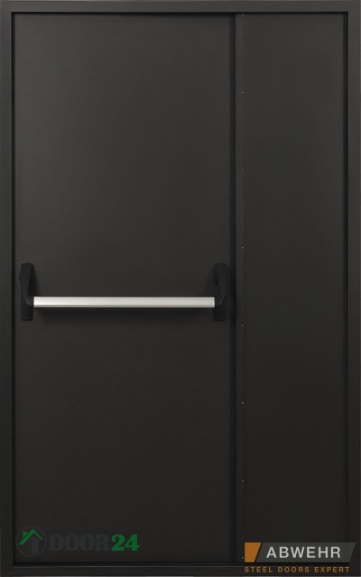 ABWEHR Технические противопожарные IE60 (IE30) TD 1200 полуторные антипаника петли-доводчики RAL 9005 (декор на выбор)