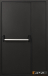 ABWEHR Технические противопожарные IE60 (IE30) TD 1200 полуторные антипаника петли-доводчики RAL 9005 (декор на выбор)