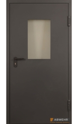 ABWEHR Технические противопожарные IE60 (IE30) TD стеклопакет петли-доводчики RAL 8019 (декор на выбор)
