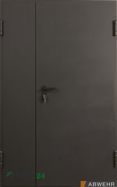 ABWEHR Технические противопожарные IE30 TD 1200 полуторные петли-доводчики RAL 8019 (декор на выбор)