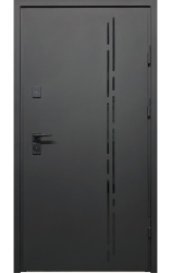 CITY 4K Pro 2 RAL 9005 муар // белый супермат + белая рама