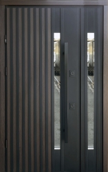 STRAJ Proof Rio-S Loft 1200 полуторные стеклопакет терморазрыв ручка-рейлинг дуб 23 // белый атлас + белая рама