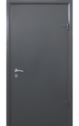 STRAJ Techno-door технічні RAL 9975 графіт // RAL 9975 графіт